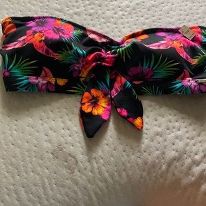 Pink XS bandeau bathing suit top